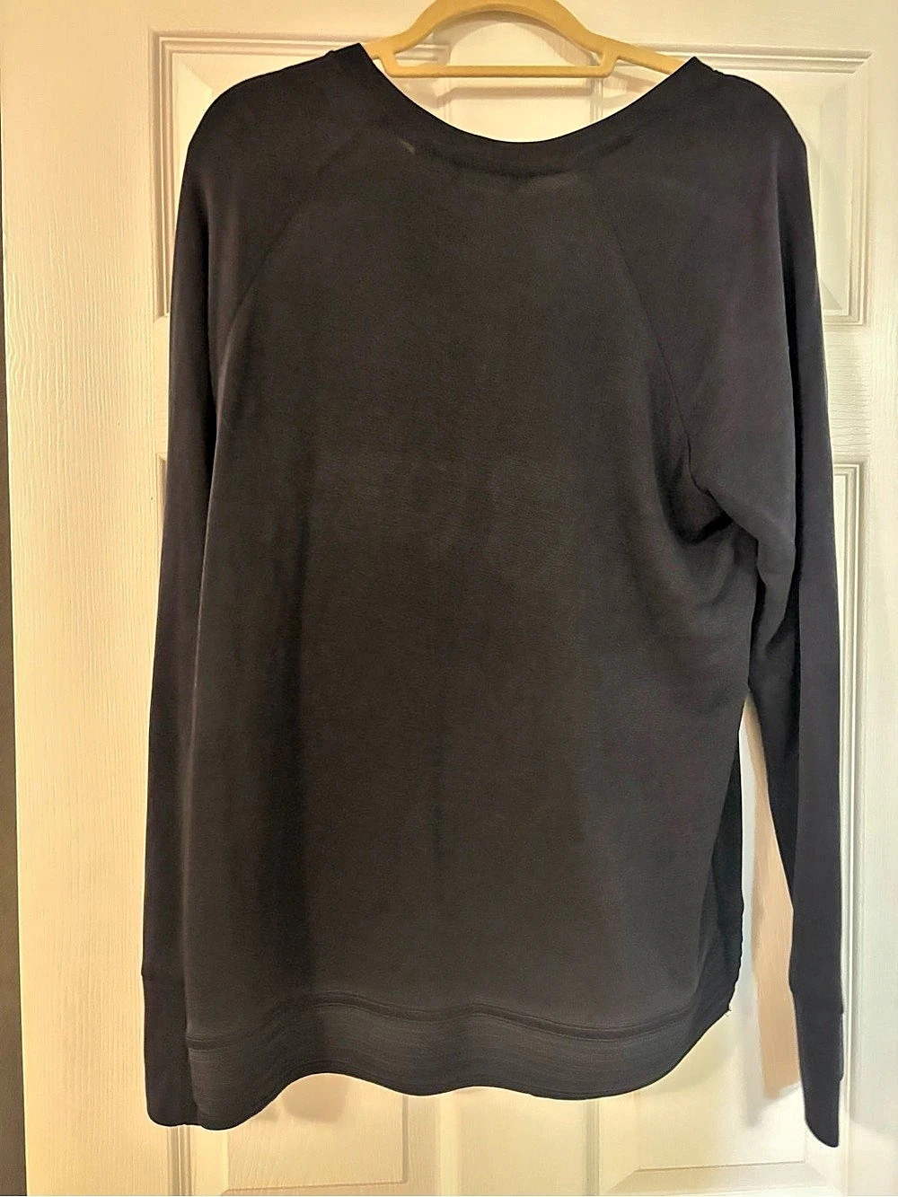 Athleta Coaster Luxe Sweatshirt Long Sleeve Navy Size Large